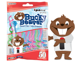 Bucky Beaver with Flosser Piks